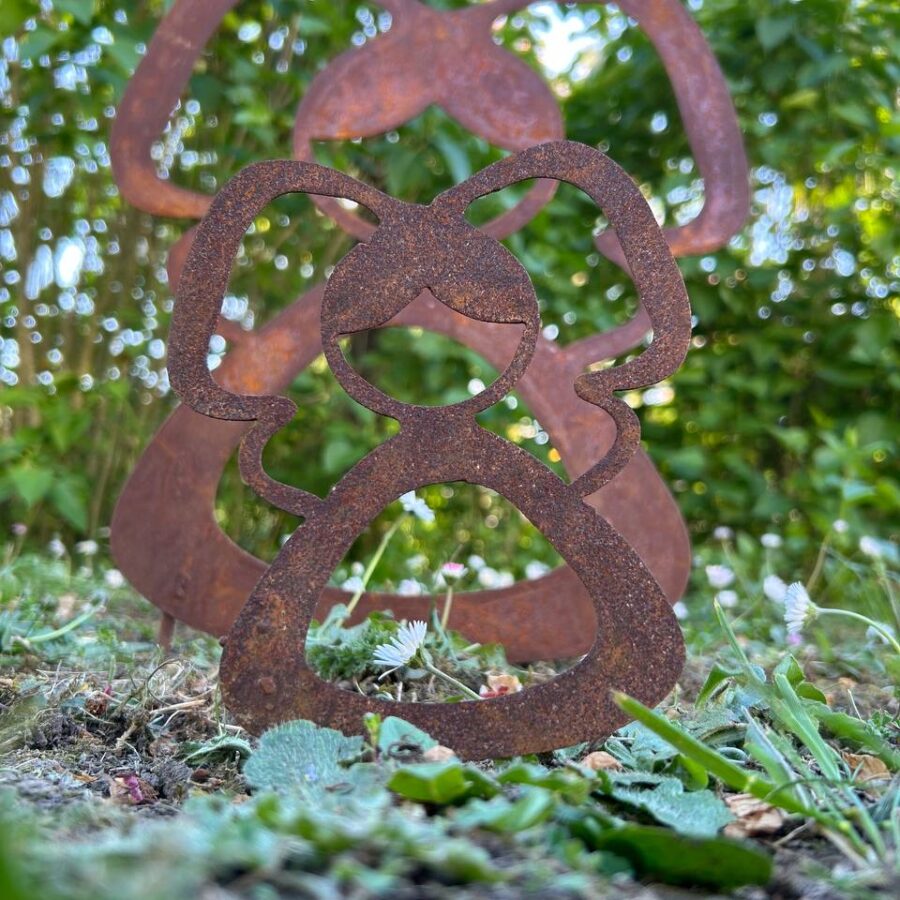 Alsacienne en métal décorative
